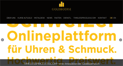 Desktop Screenshot of goldboerse.ch